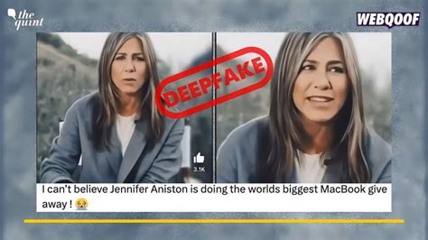 jennifer aniston deep fake|Jennifer Aniston Deepfake and Why We Need AI。